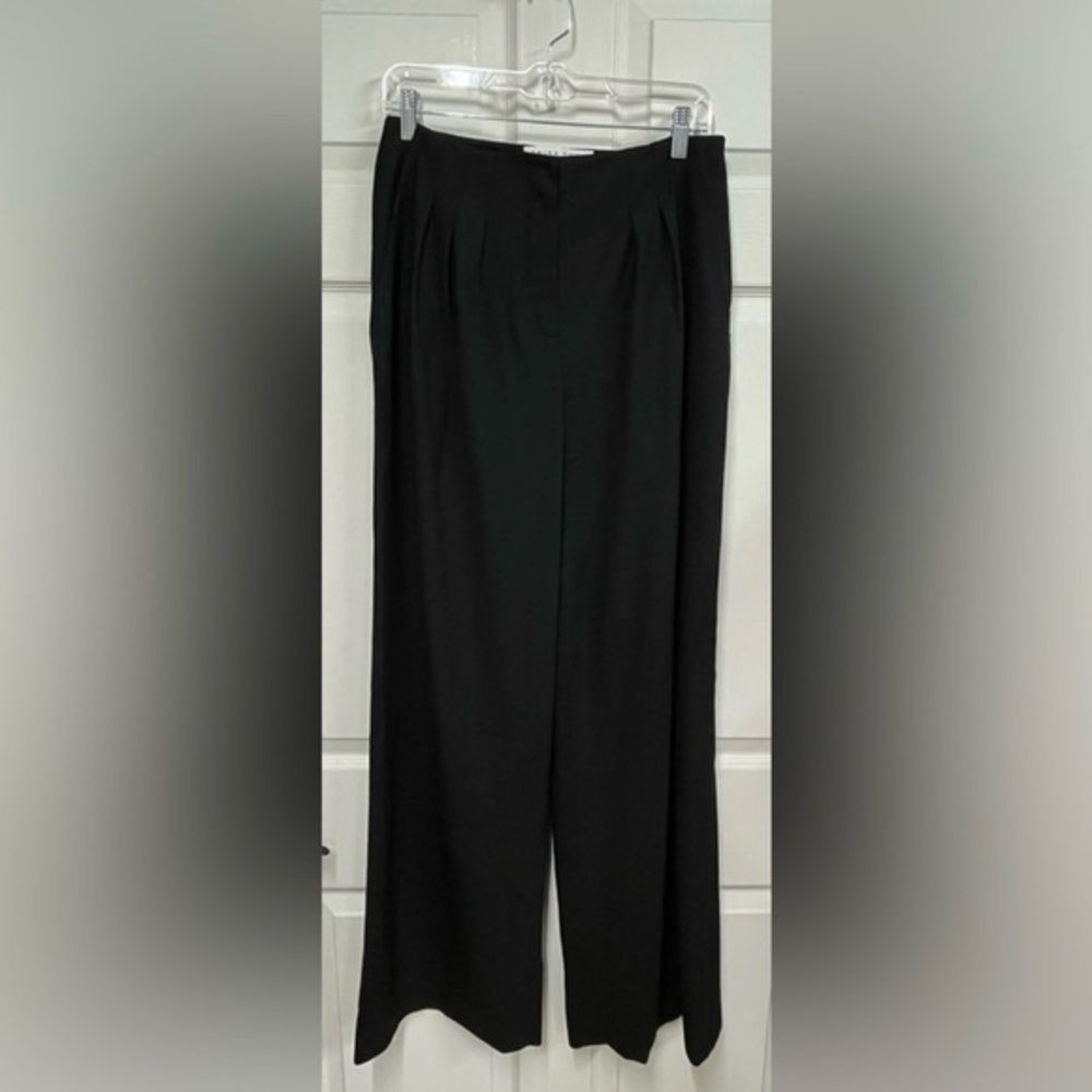 Trina Turk Wool Pleated Trousers